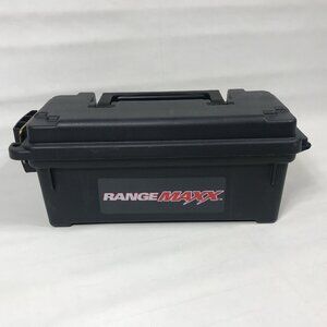 RangeMaxx Gray Dry-Storage Ammo Utillity Box Molded Plastic Lockable